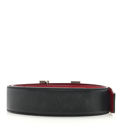 Hermes Epsom 42mm Constance 2 H Belt 80 32 Black Rouge Vif 2 of 5