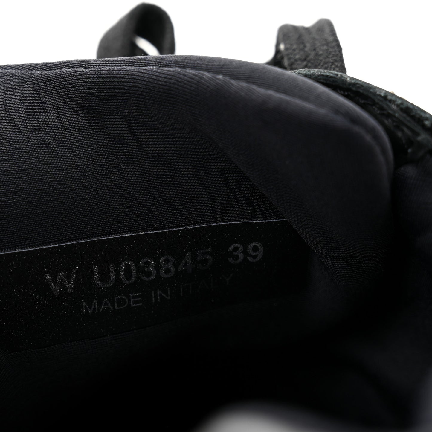 Lambskin Fabric CC Sneakers 39 Black