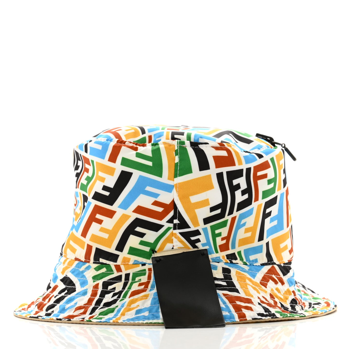 X SARA COLEMAN Nylon FF Vertigo Reversible Bucket Hat Multicolor
