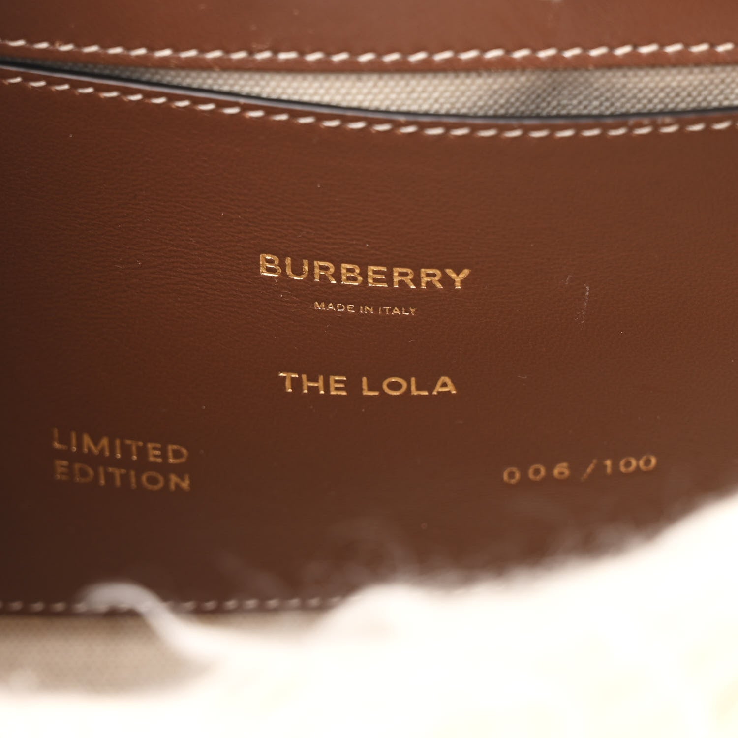 Burberry Mohair TB Lola Bag White 6 of 10