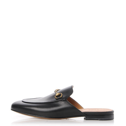 Gucci Calfskin Womens Princetown Slippers 38.5 Black 1 of 8