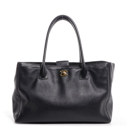 Chanel Calfskin Cerf Shopper Tote Black 1 of 7