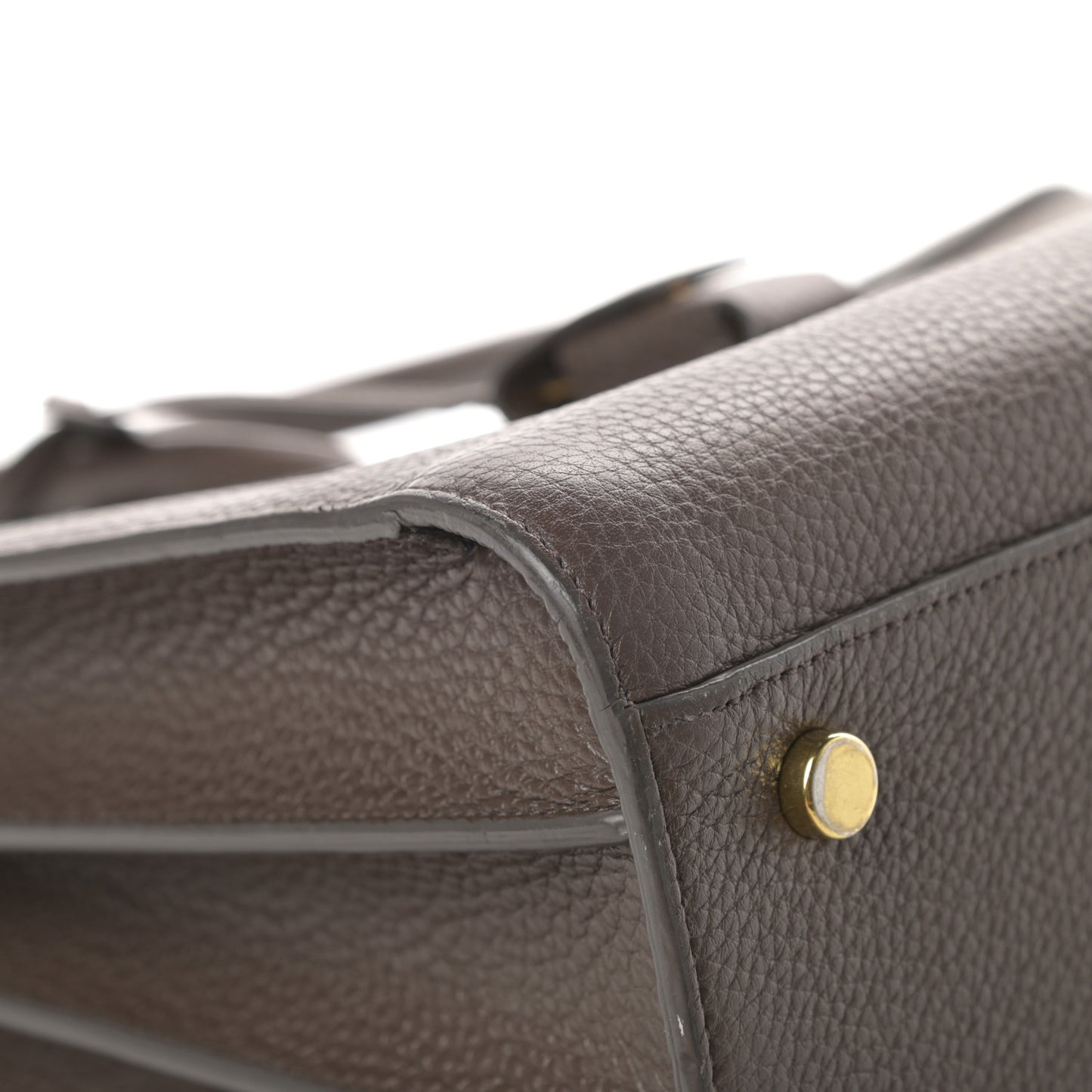 Grained Calfskin Small Sac De Jour Earth