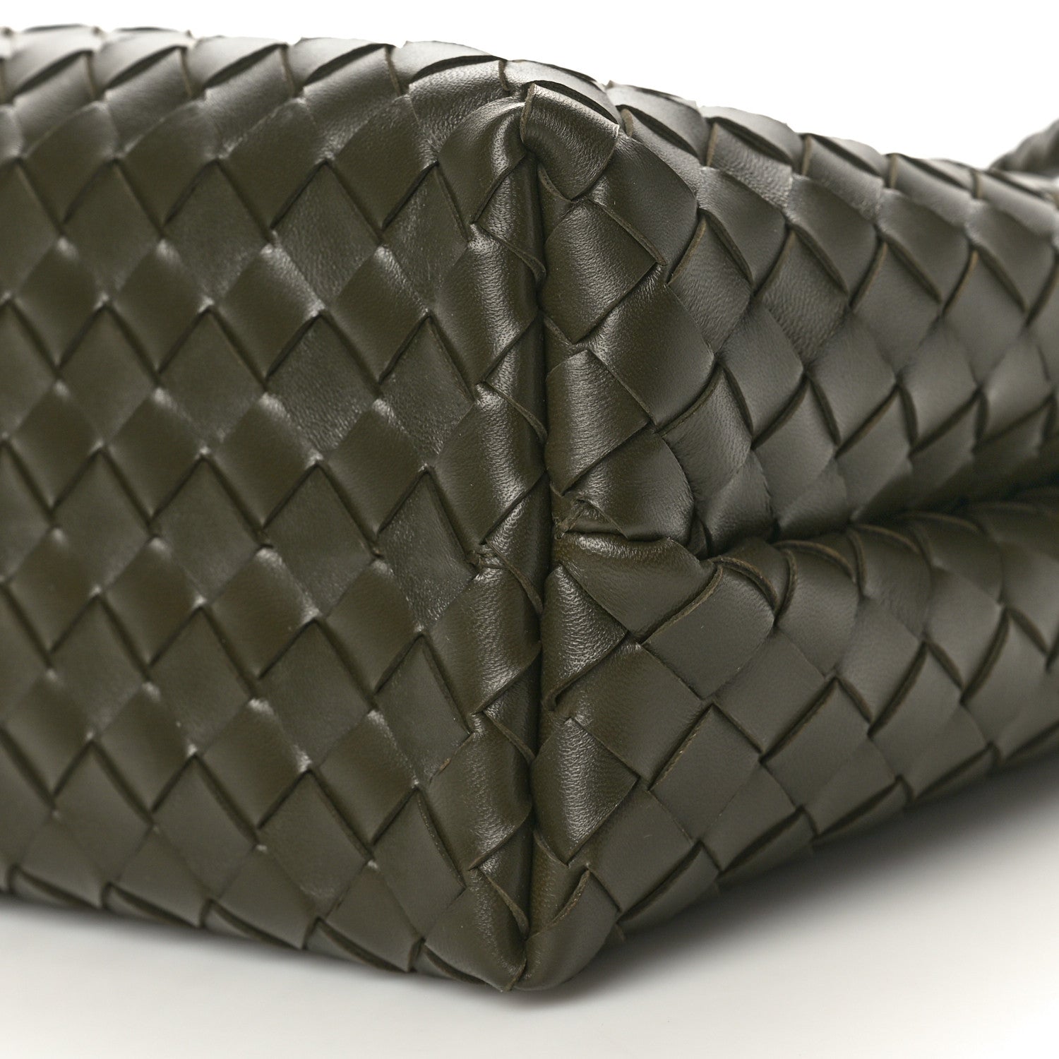 Bottega Veneta Nappa Intrecciato Medium Andiamo Shoulder Bag Dark Green 9 of 9