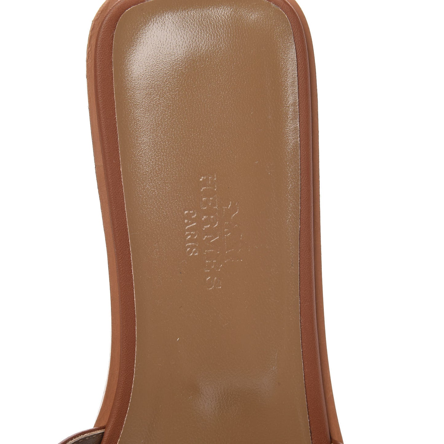Box Calfskin Oran Sandals 36 Gold