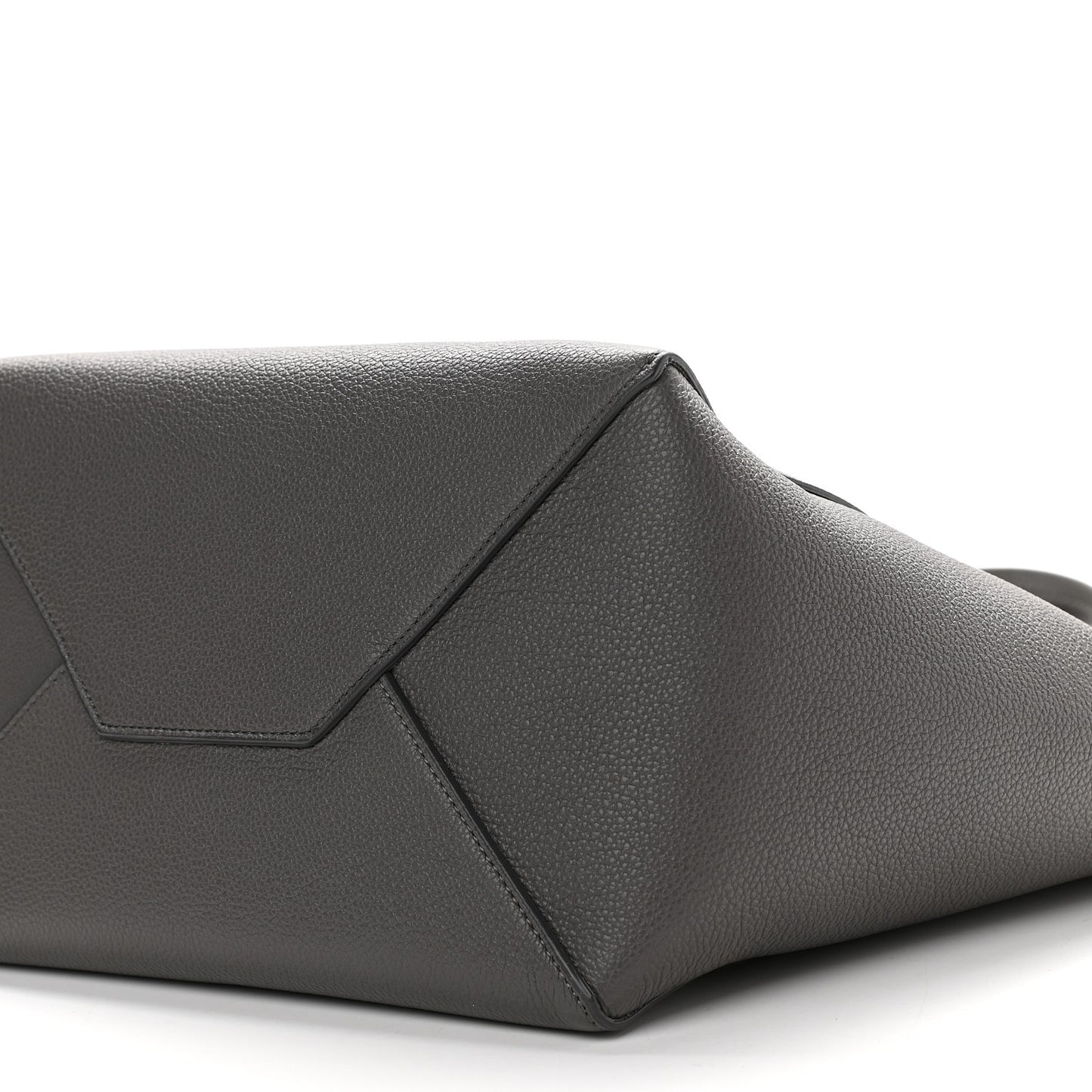 Soft Grained Calfskin Small Belt Cabas Phantom Grey