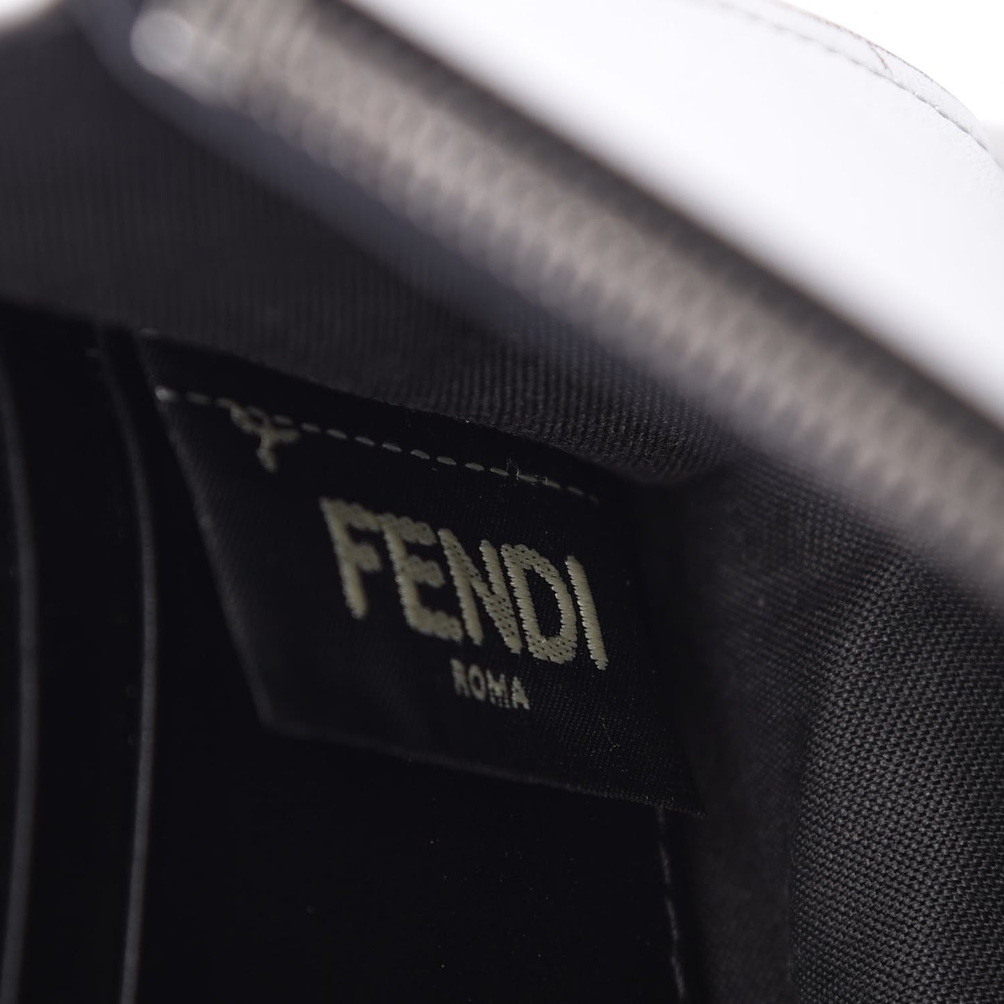 Vitello Catalan Mirror F is Fendi Medium Envelope Wallet on Chain Argento