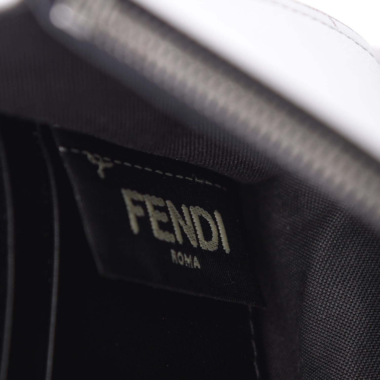 Fendi Vitello Catalan Mirror F is Fendi Medium Envelope Wallet on Chain Argento 6 of 7