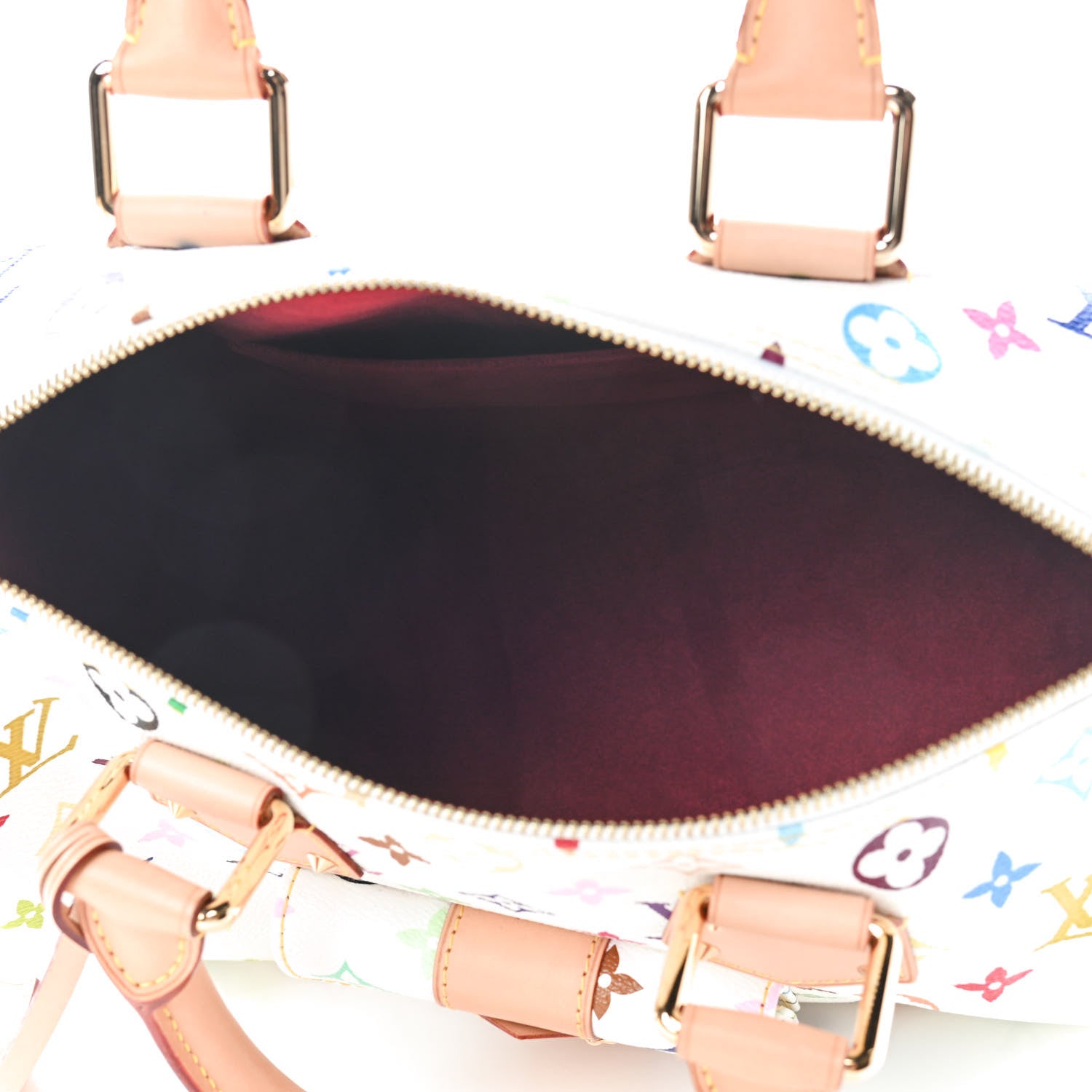 Louis Vuitton Monogram Multicolor Speedy 30 White 5 of 9