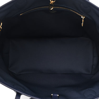 Louis Vuitton Monoglam Neverfull MM Blue 6 of 15