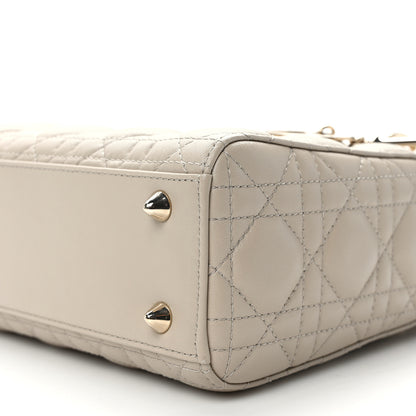 Christian Dior Calfskin Cannage Small My ABCDior Lady Dior Beige 9 of 13