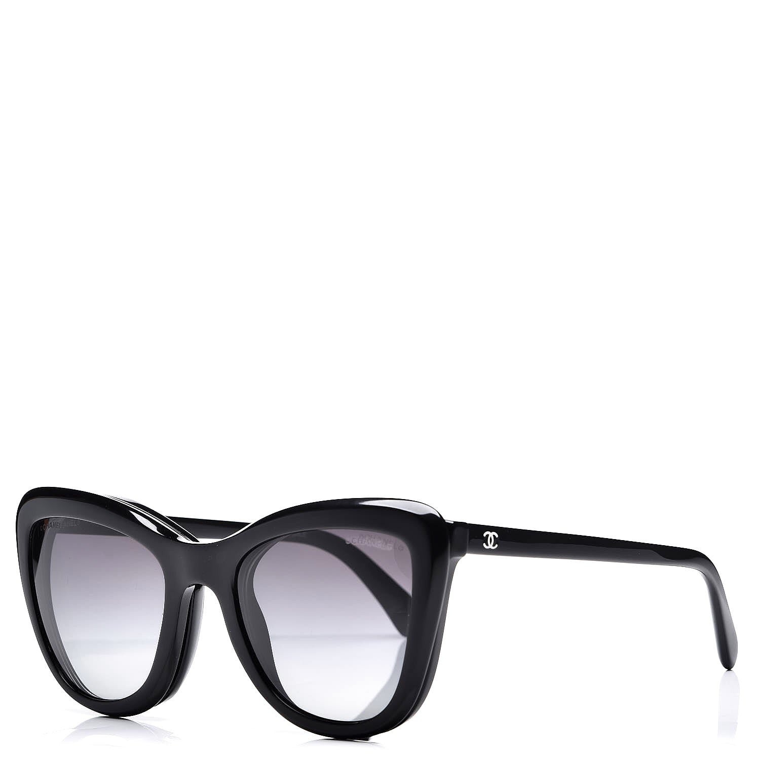 Chanel Clip On Sunglasses 5393 Black Burgundy 1 of 16