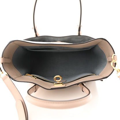 Louis Vuitton Calfskin Monogram On My Side MM Greige 5 of 9