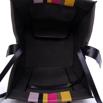Celine Canvas Striped Medium Phantom Luggage Multicolor 5 of 11