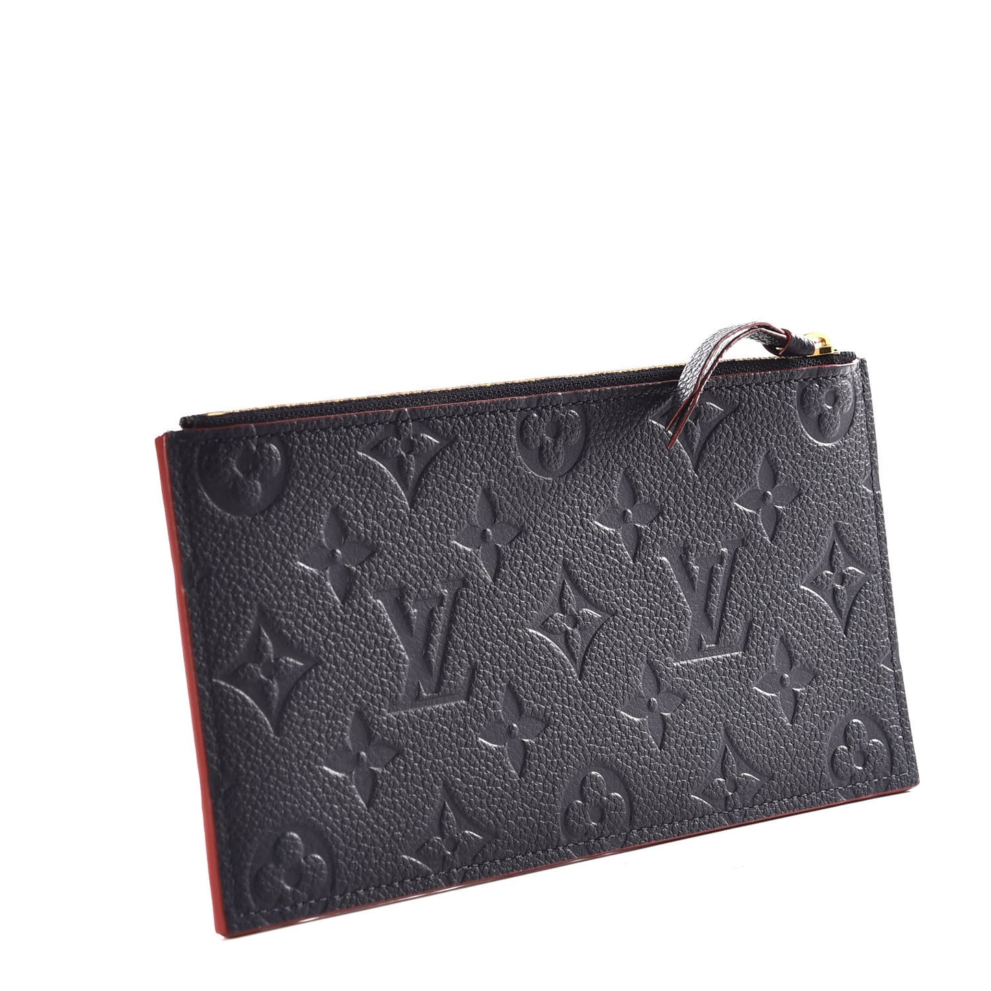 Empreinte Felicie Chain Wallet Zippered Insert Marine Rouge