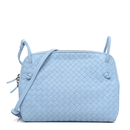 Bottega Veneta Nappa Intrecciato Nodini Crossbody Messenger Ice 1 of 9