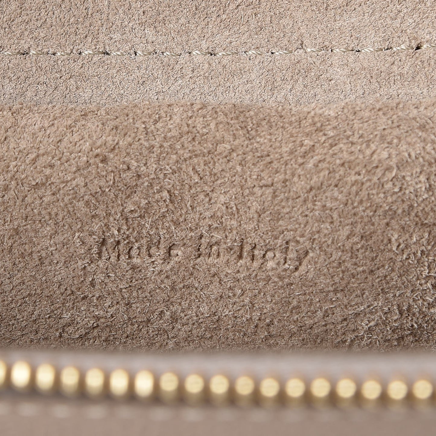Grained Calfskin Micro Belt Bag Light Taupe