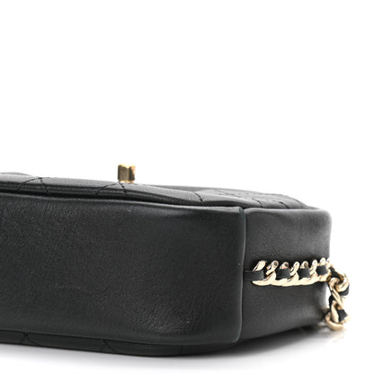 Chanel Goatskin Quilted Small Casual Trip Camera Case Black 10 of 11