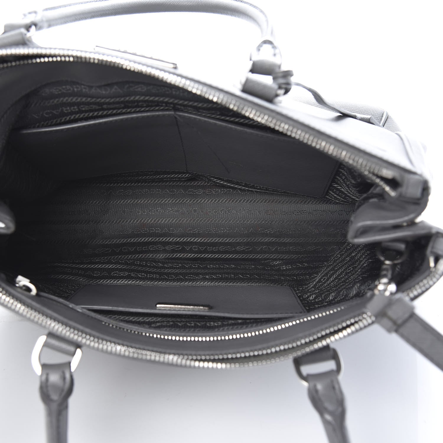 Prada Saffiano Medium Galleria Double Zip Tote Marmo 5 of 19