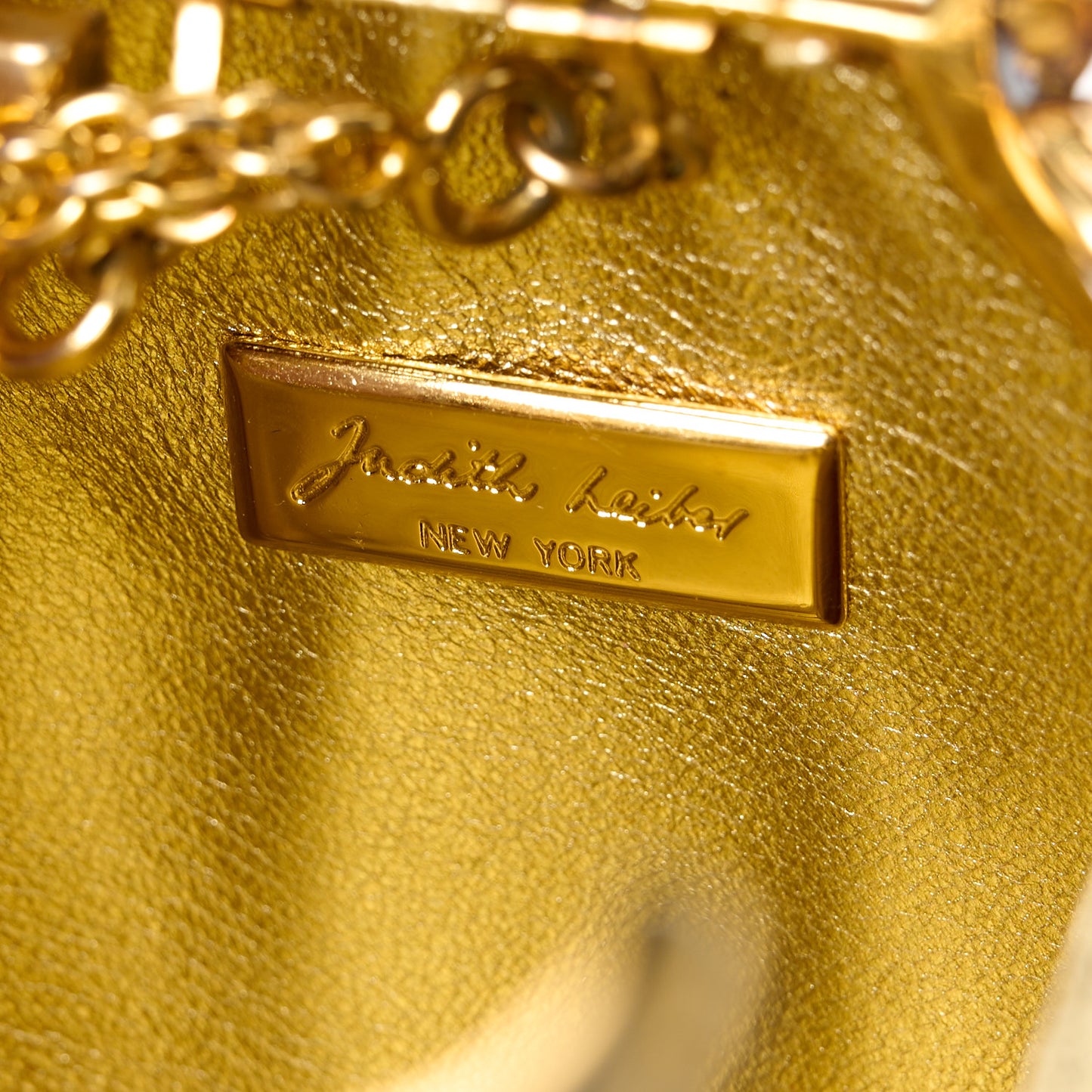 Swarovski Crystal Floral Minaudiere Clutch Gold Multicolor