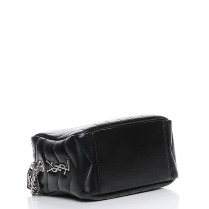 Saint Laurent Calfskin Y Quilted Monogram Small Loulou Bowling Bag Black 4 of 7
