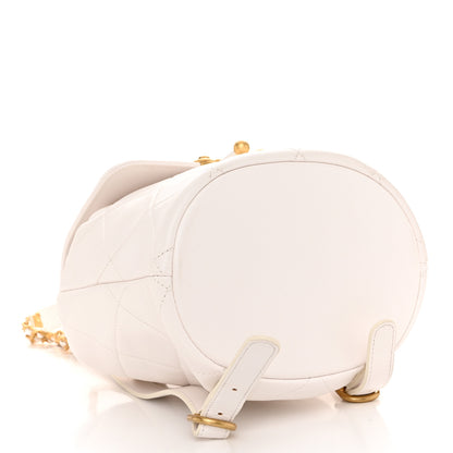 Chanel Lambskin Quilted Backpack White 4 of 10