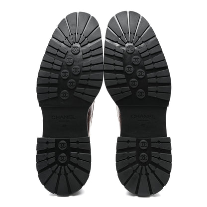 Chanel Calfskin Quilted CC Mocassin Loafers 42 Brown 5 of 8