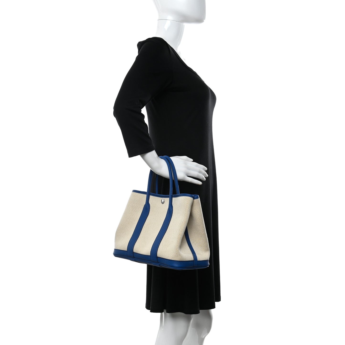 Twill H Negonda Garden Party 30 TPM Tote Ecru Desert Bleu France