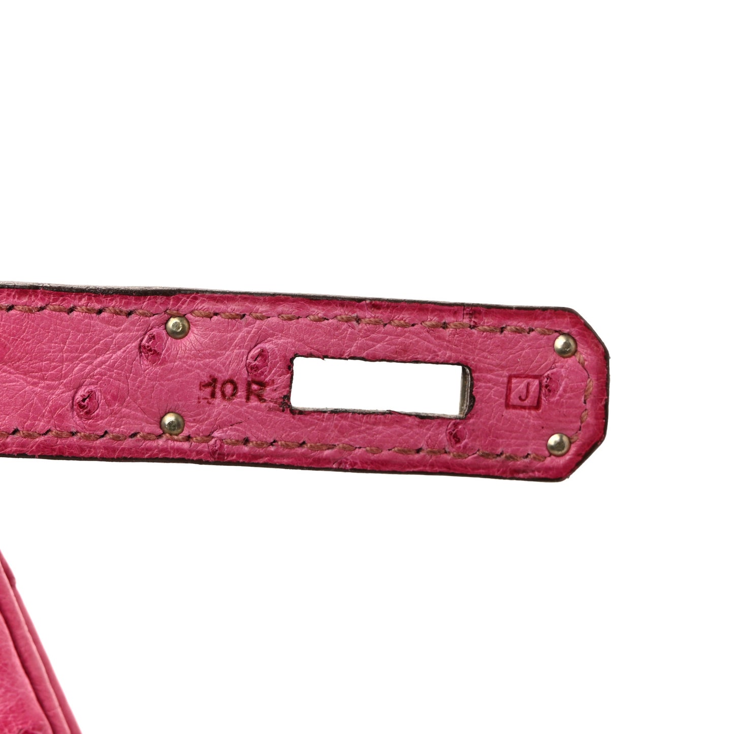 Ostrich Birkin 30 Rose Pourpre