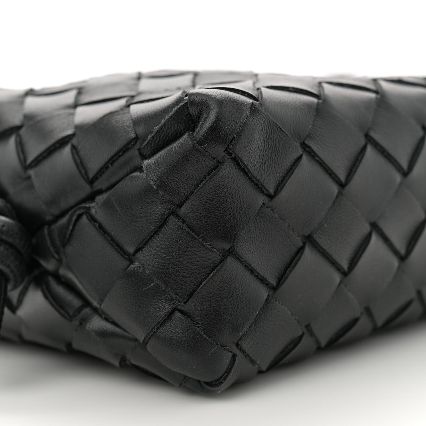 Nappa Intrecciato Mini Loop Camera Bag Black