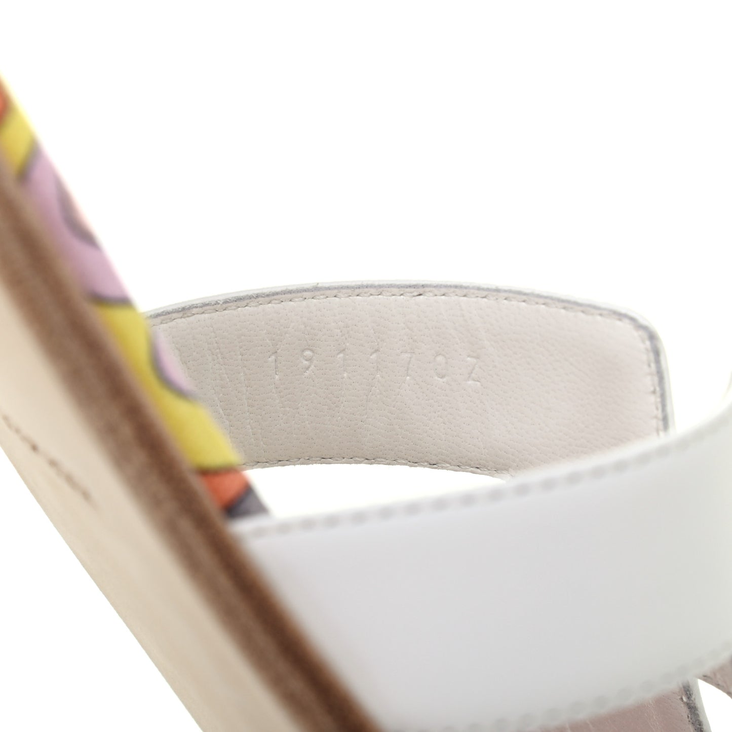 Faubourg Rainbow Oran Sandals 36 White Multicolore