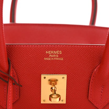 Hermes Epsom Birkin 35 Rouge Casaque 6 of 14
