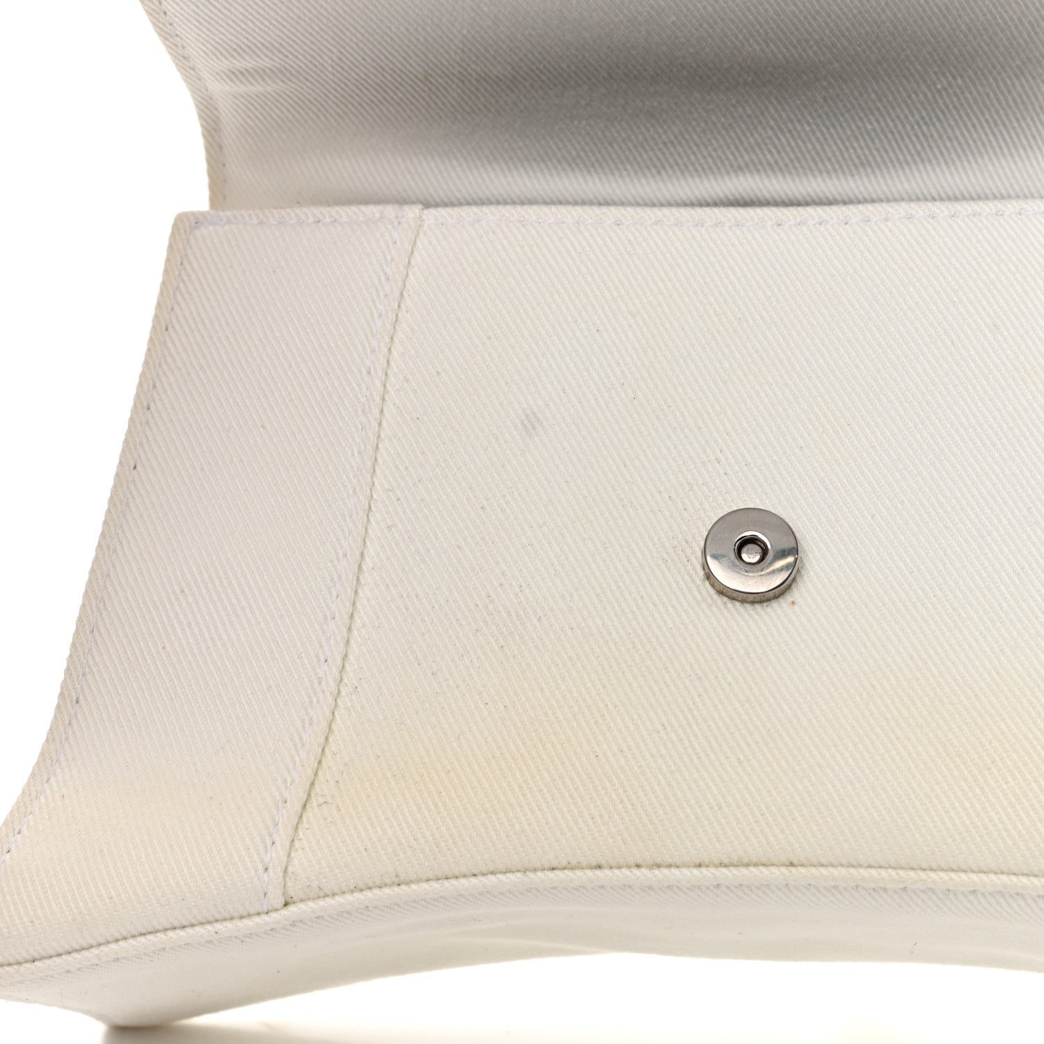 Balenciaga Cotton Canvas Small Hourglass Top Handle Bag White 18 of 18