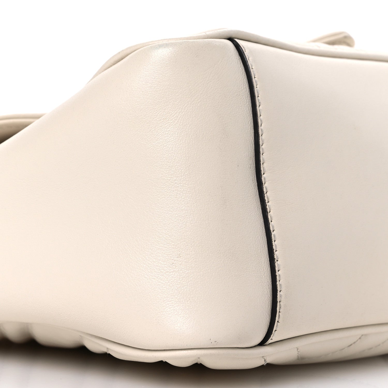 Gucci Calfskin Matelasse Small GG Marmont Top Handle Shoulder Bag White 12 of 18