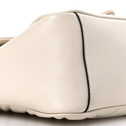 Gucci Calfskin Matelasse Small GG Marmont Top Handle Shoulder Bag White 12 of 18