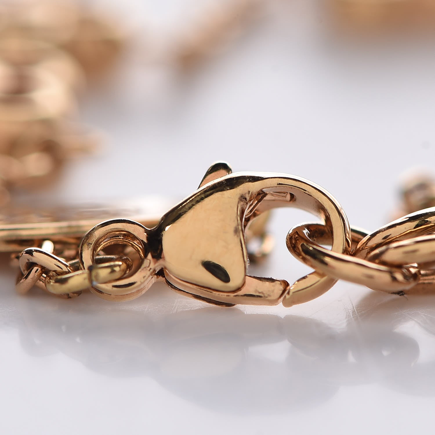 Louis Vuitton Brass Flower Full Bracelet Gold 6 of 6