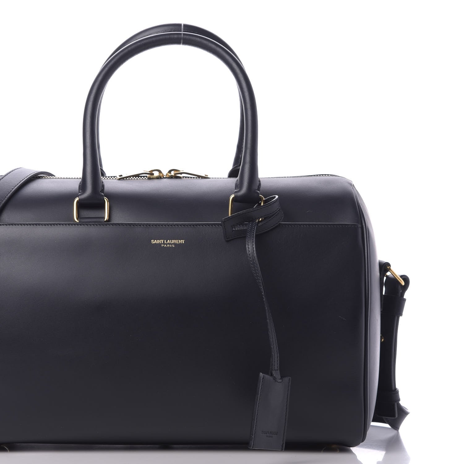 Saint Laurent Calfskin Classic Duffle 6 Black 10 of 10
