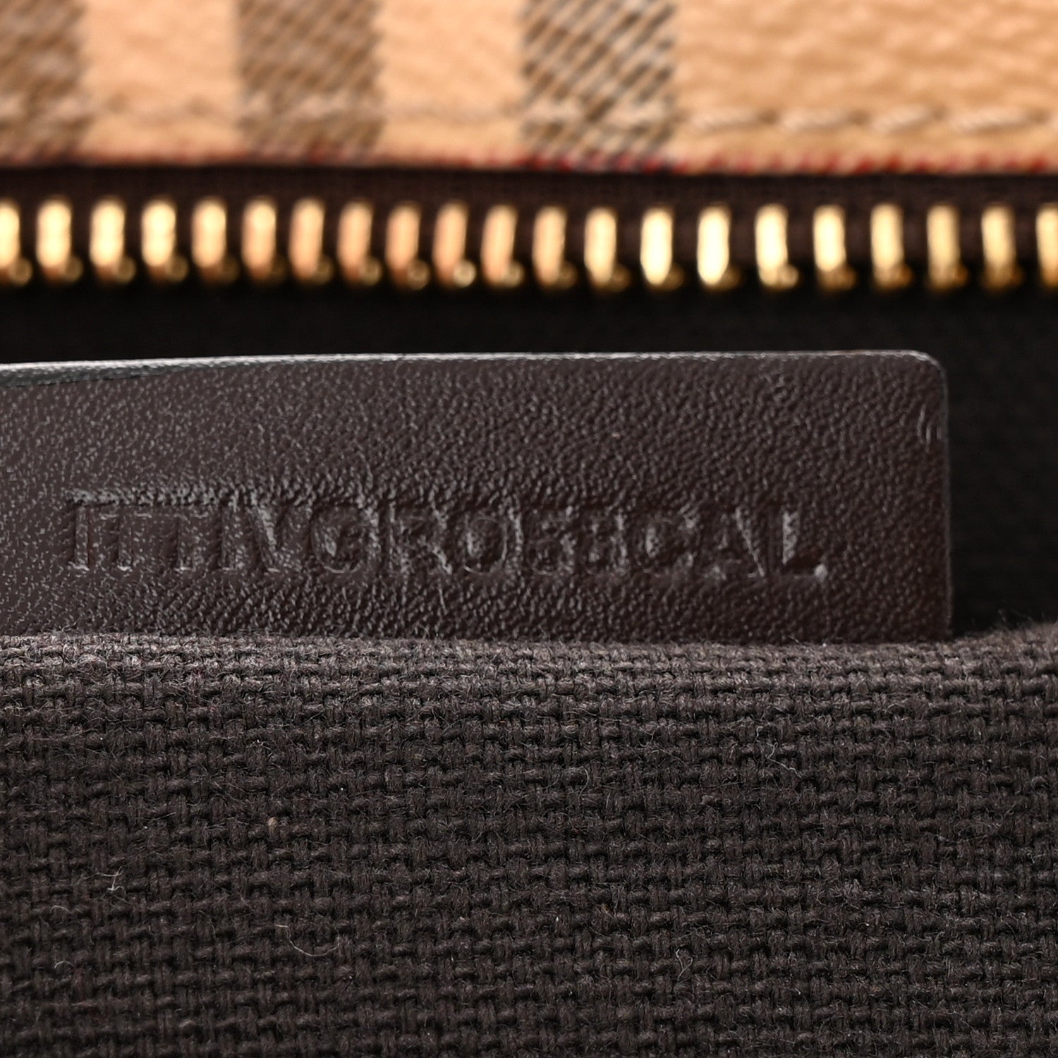 Burberry Haymarket Check Medium Regent Tote Chocolate 8 of 11