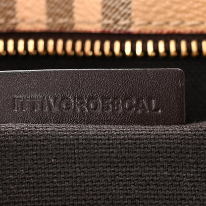 Burberry Haymarket Check Medium Regent Tote Chocolate 8 of 11