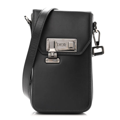 Christian Dior Smooth Calfskin Vertical Pouch Black 1 of 12