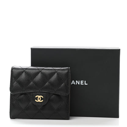 Chanel Caviar Quilted Compact Flap Wallet Black 10 of 10