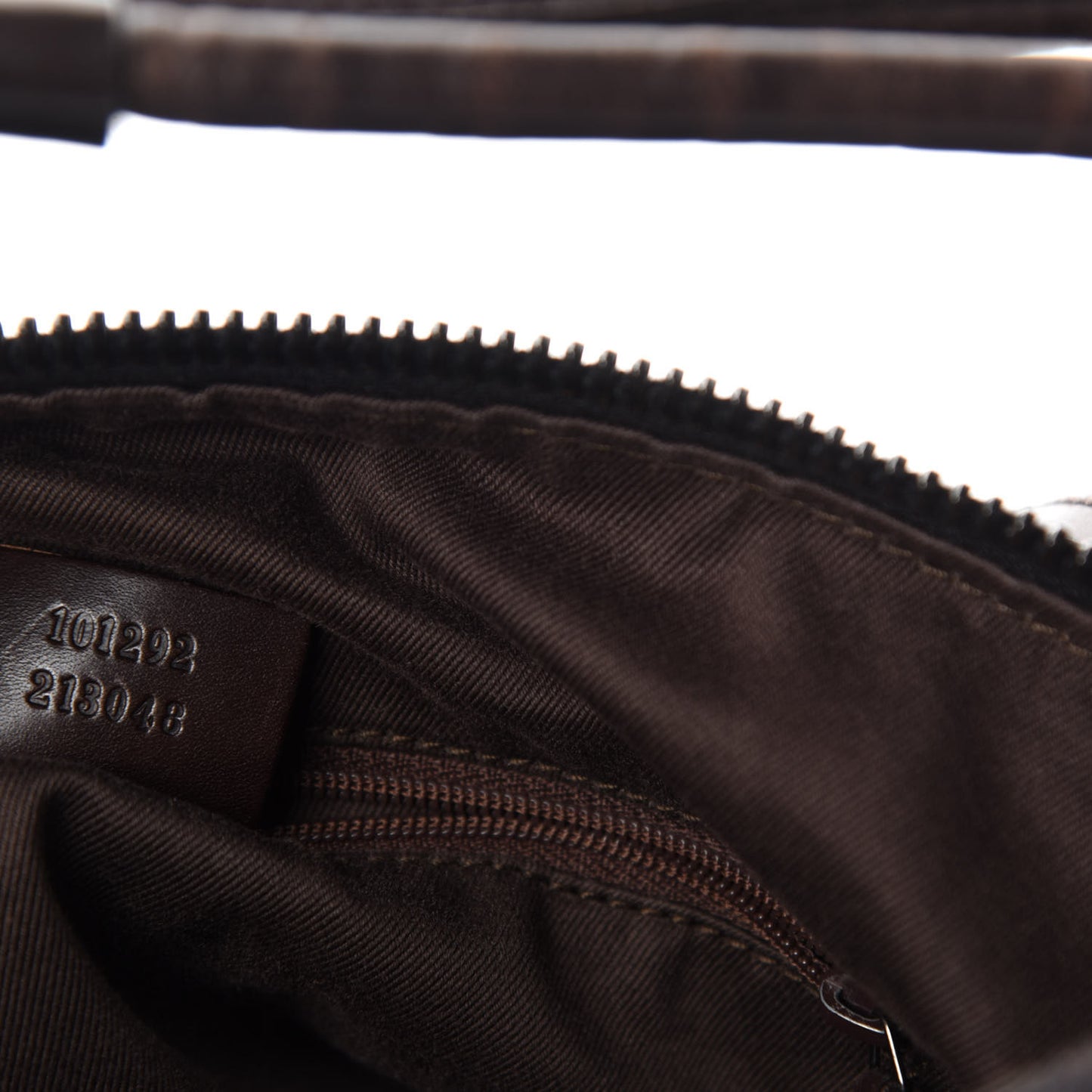 Canvas Monogram Shoulder Bag Brown