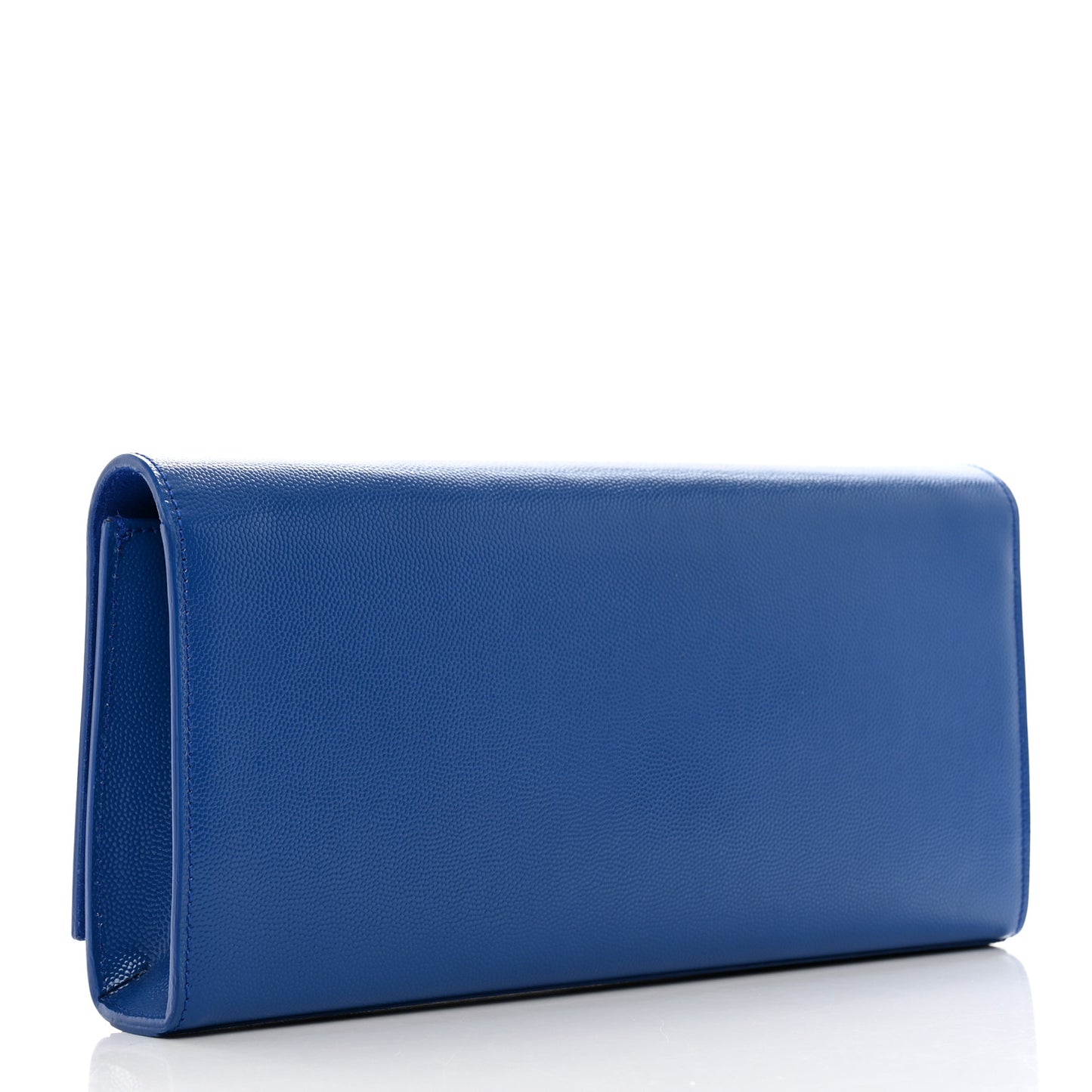 Grain De Poudre Classic Monogram Cassandre Clutch Blue Majorelle
