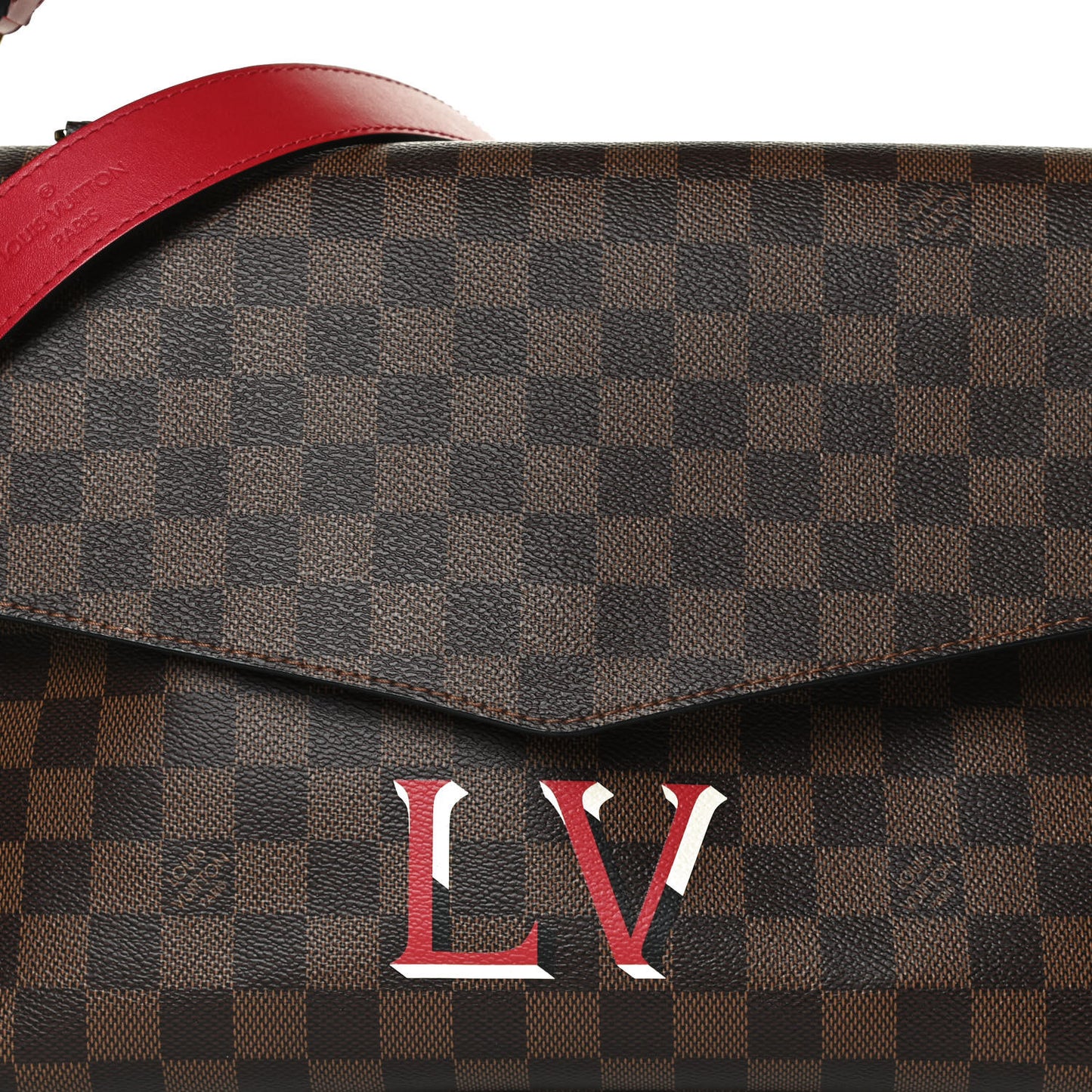 Damier Ebene Beaubourg MM Scarlet