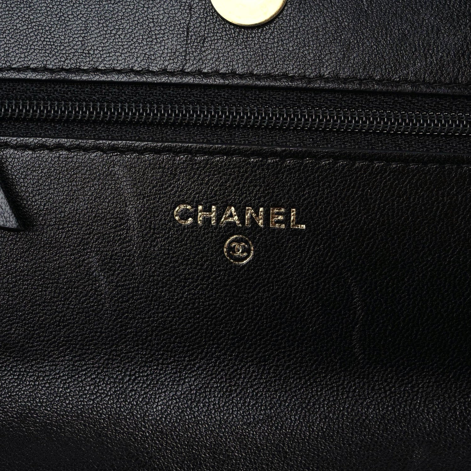 Chanel Lambskin Quilted Chanel 19 Wallet On Chain WOC Black 9 of 15