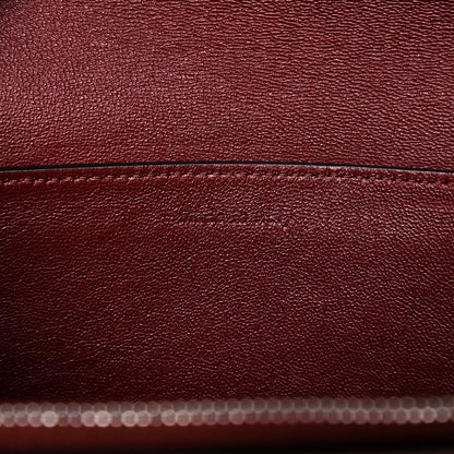 Celine Shiny Smooth Calfskin Medium Frame Shoulder Bag Red Navy 7 of 10