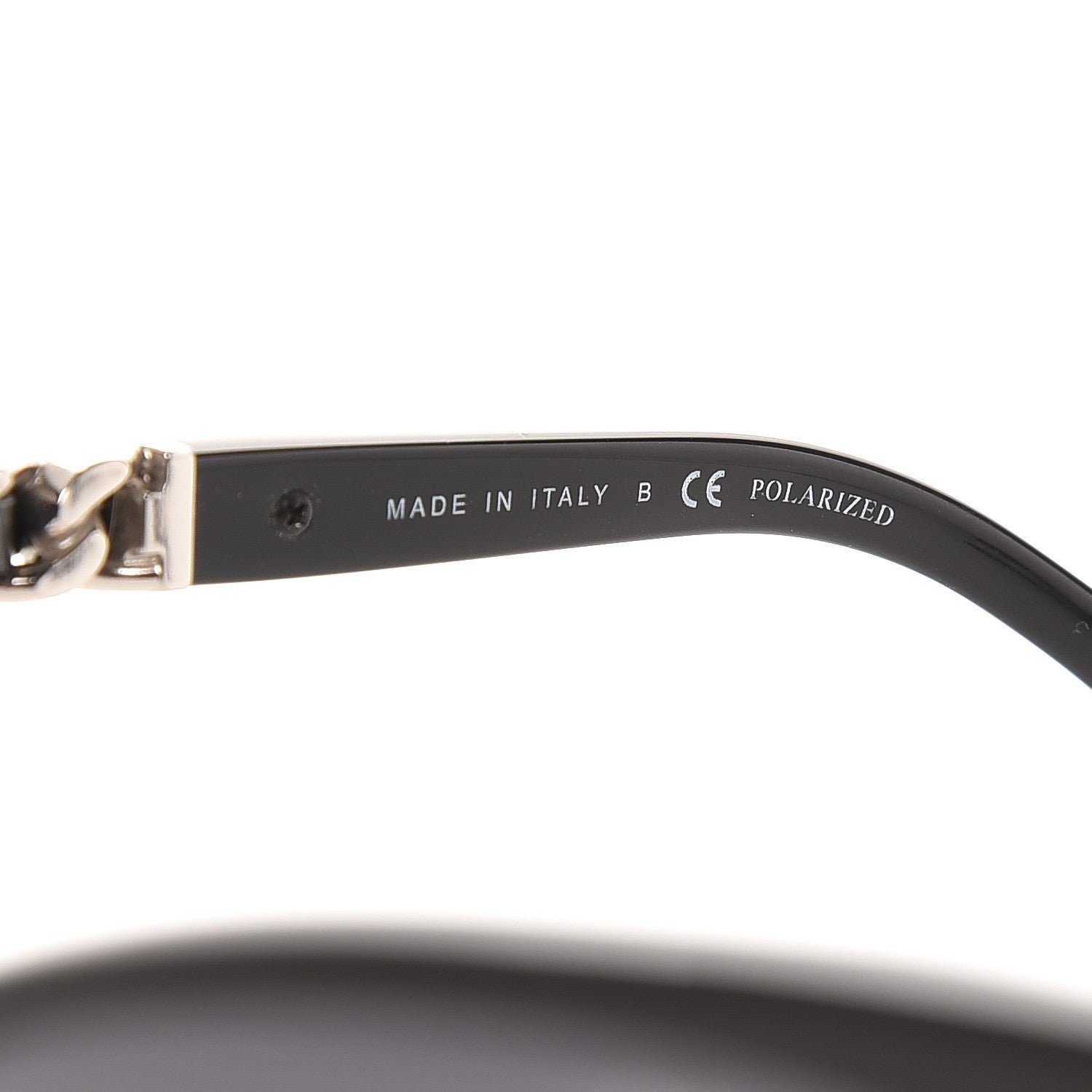 Chanel Cat Eye Chain Polarized Sunglasses 5260-Q Black 5 of 9