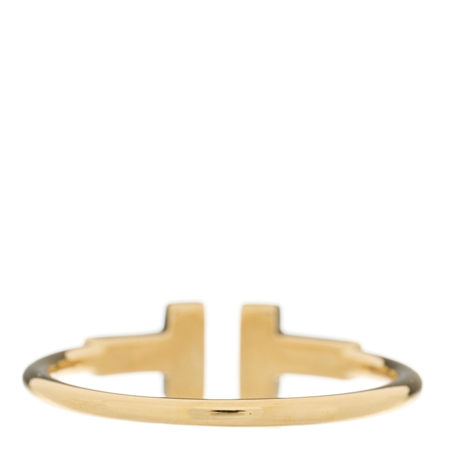 18K Yellow Gold Diamond T Wire Ring 58 8.5
