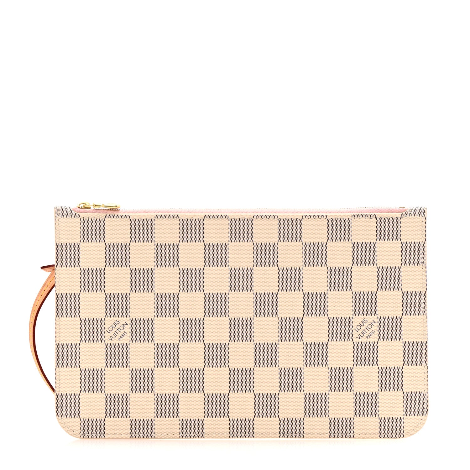 Louis Vuitton Damier Azur Neverfull MM GM Pochette Rose Ballerine 1 of 10