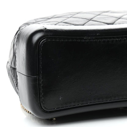 Chanel Aged Calfskin Quilted Gabrielle Backpack Black 5 of 8